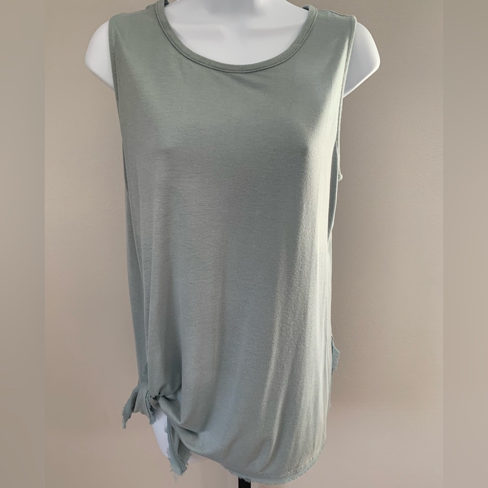 Mittoshop Tie Front Relaxed Tank Top
